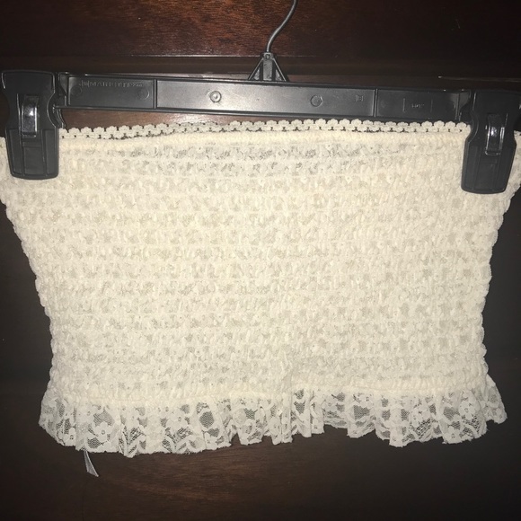 NWT Free People Ivory Callie Smocked Banteau  Top - Picture 5 of 7